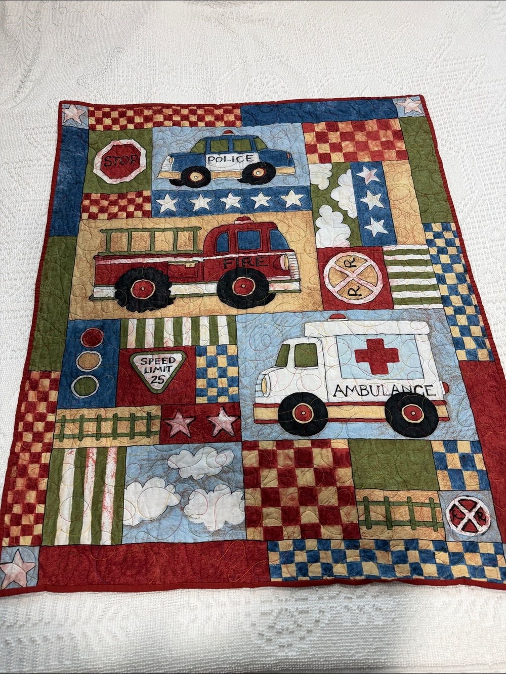 Susan Winget Serve & Protect patch Quilt 40x33